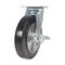Vestil Rubber Swivel With Brake Caster 8 In. Diameter x 2 In. Width 881 Lb. Capacity Black/Gold CST-VE-8X2MRA-SWB - alternate 4